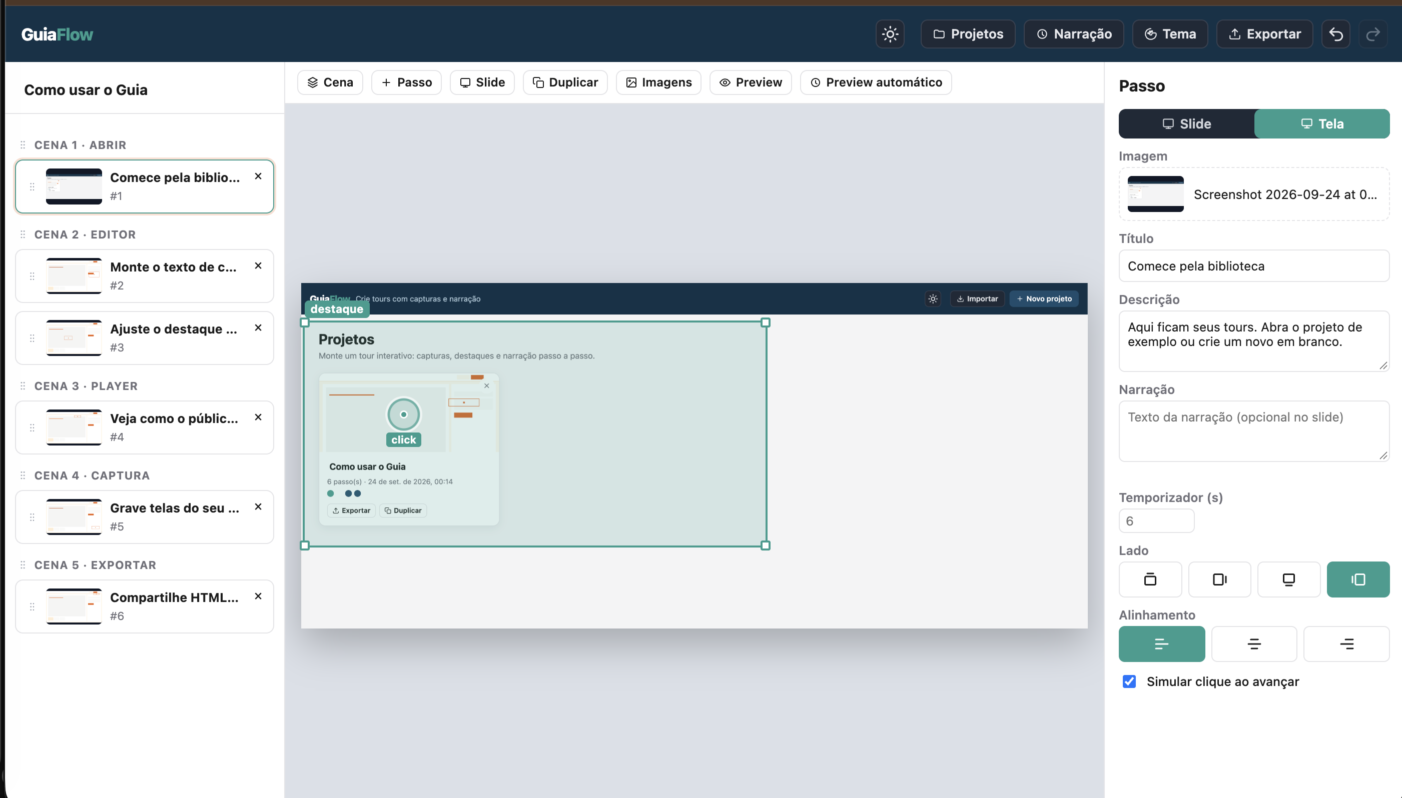 GuiaFlow editor