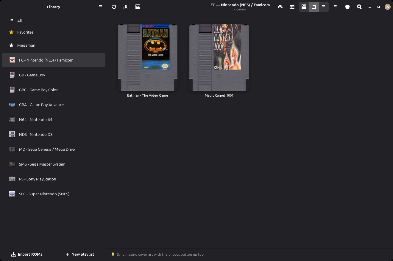 Screenshot of OpenEmux