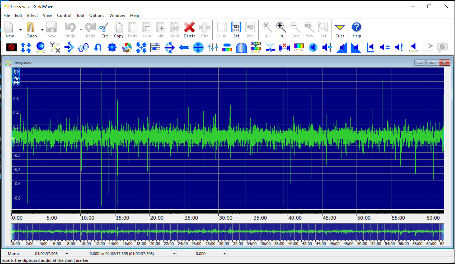 GoldWave Lossy Screenshot