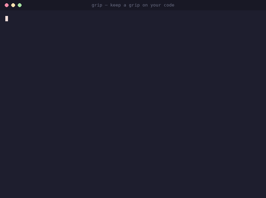 grip blocking a commit with lazy answers, then letting it through after real ones