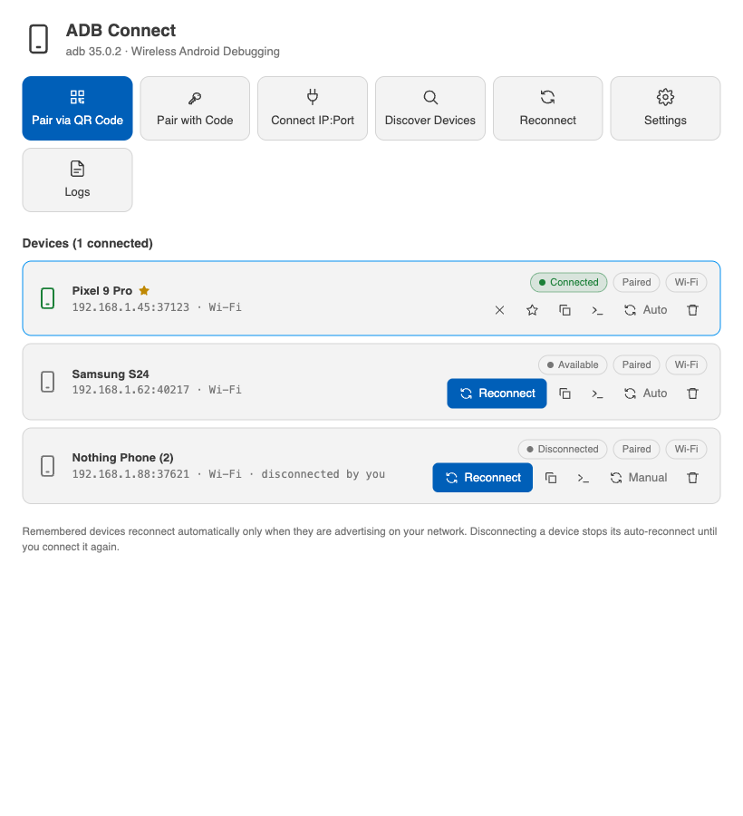 Device Manager — light theme