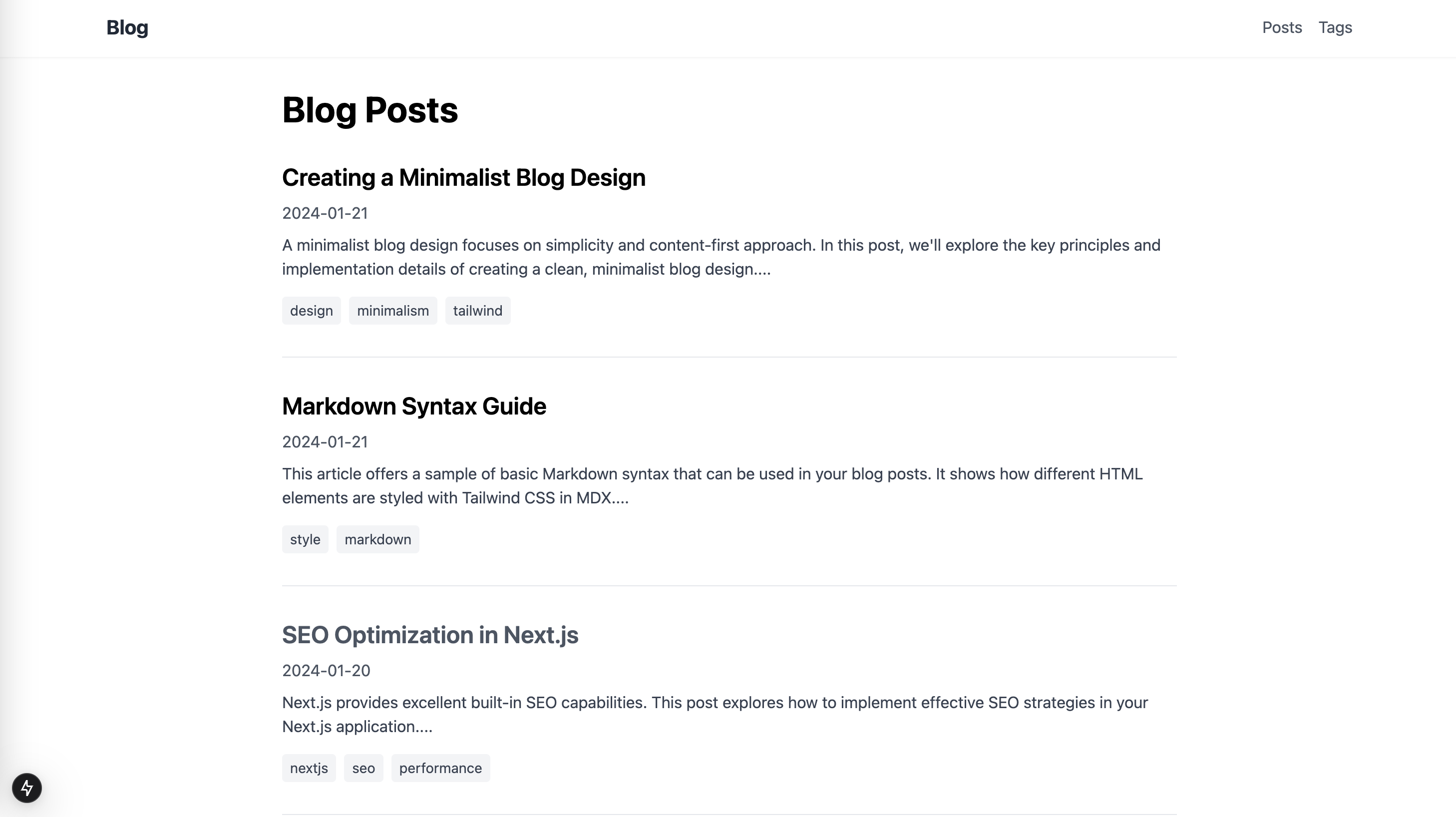 Post Page