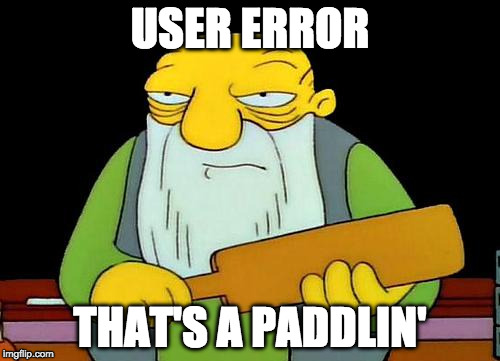 That's a paddlin'