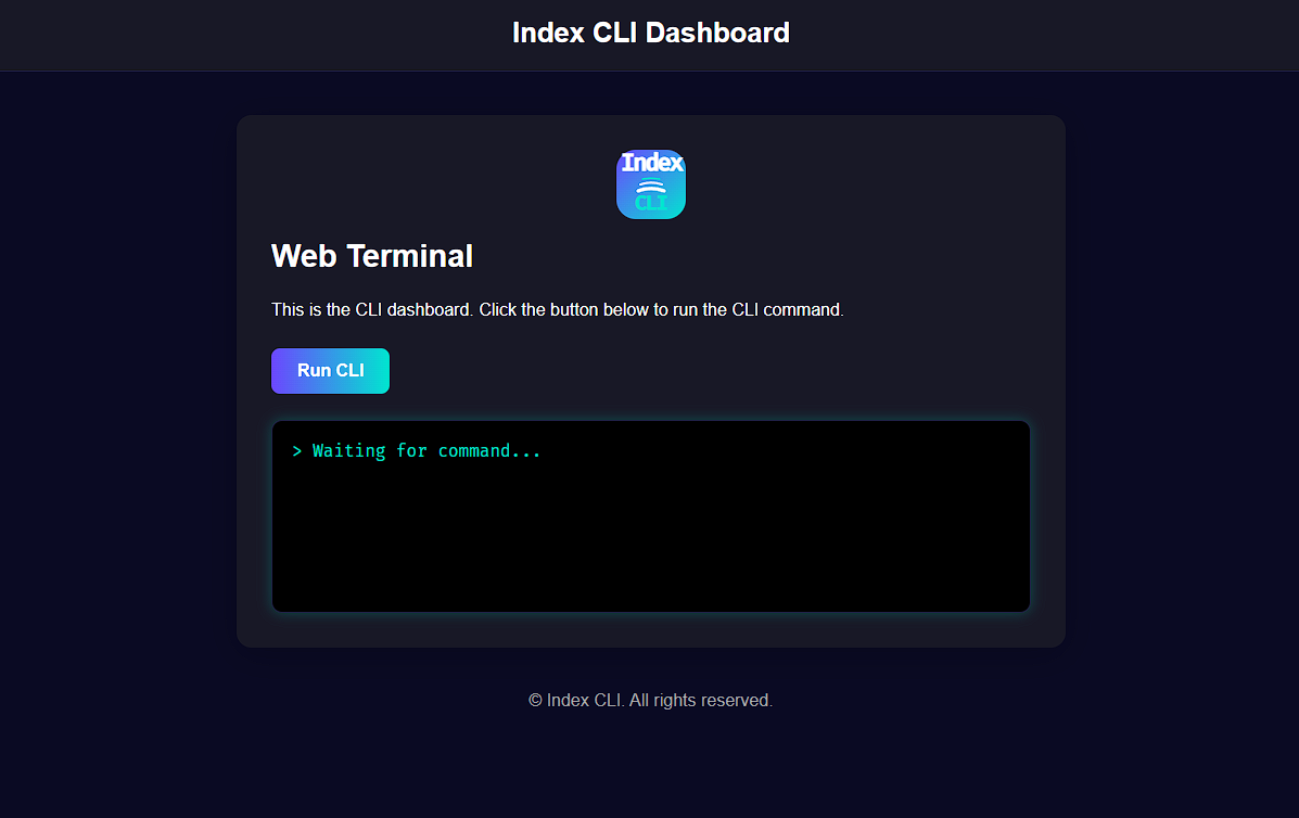 GitHub - gurraoptimus/Index-CLI: Index CLI PHP (Demo)