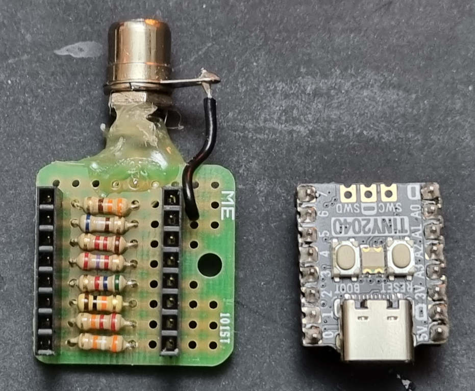 My original passive resistor DAC and Tiny2040