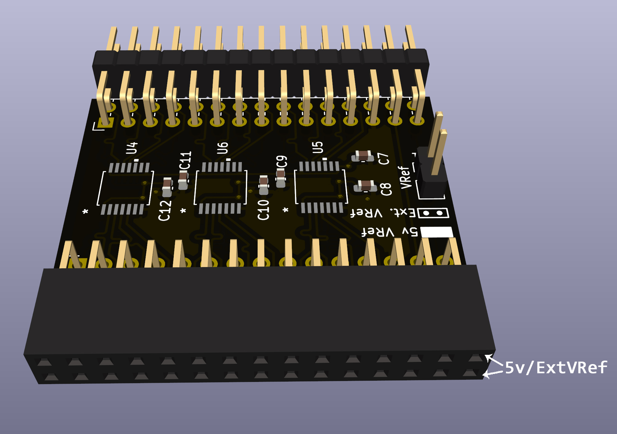 Shifter board VRef input pins VRef pins