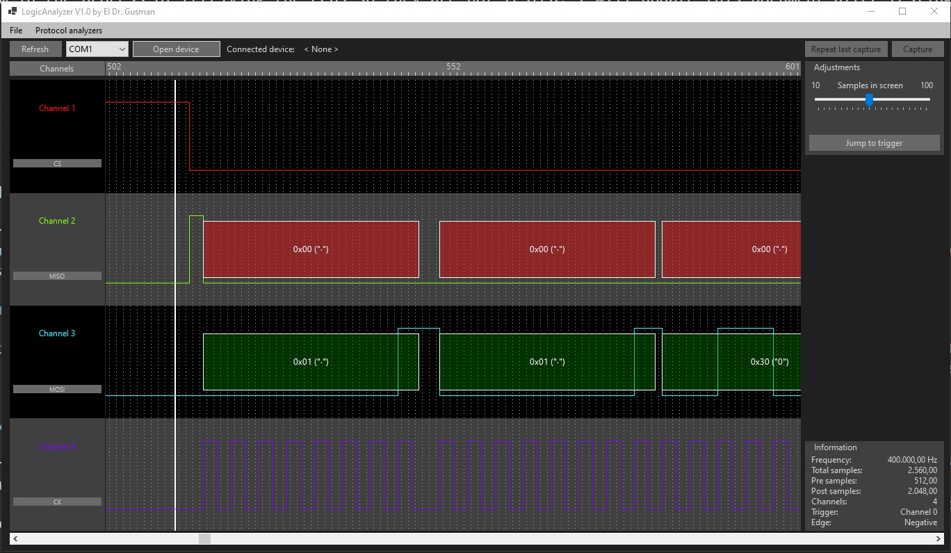 SPI analysis Software picture
