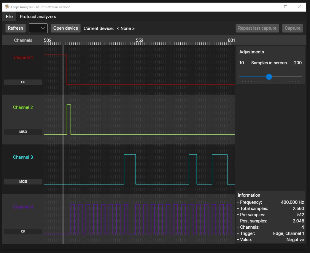 SPI analysis Windows software