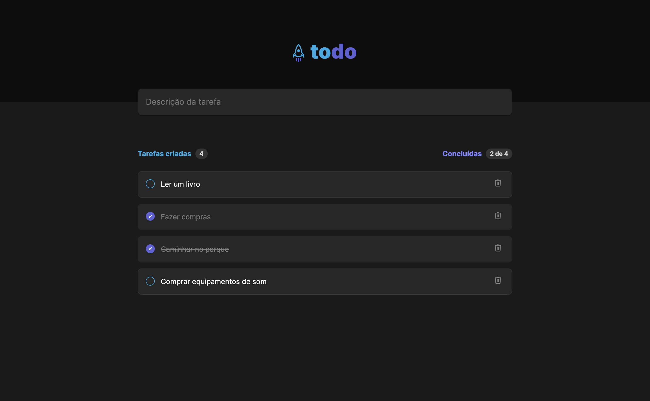 Screenshot Todo List App