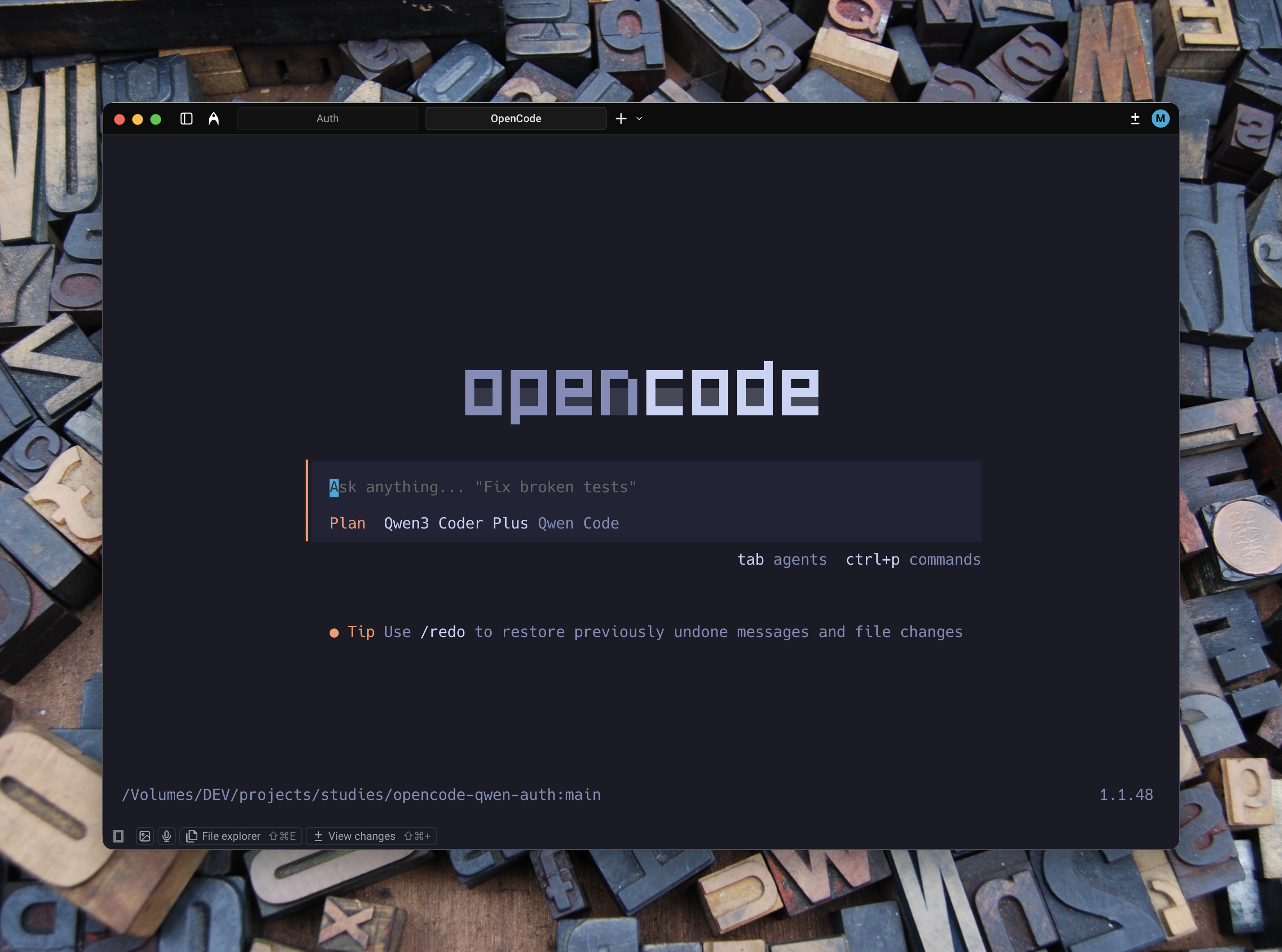 OpenCode with Qwen Code