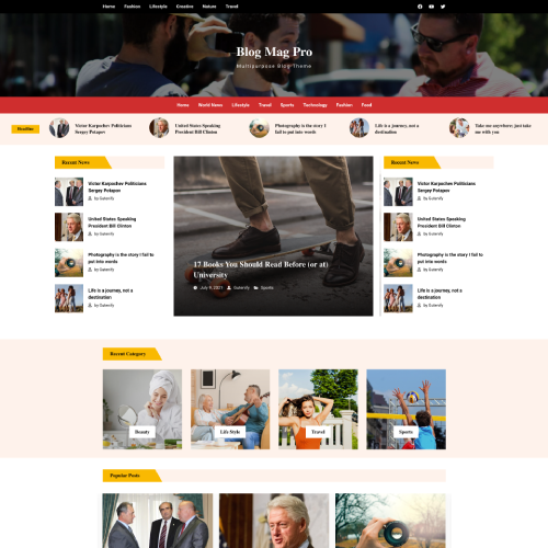 Blog Mag Pro theme screenshot