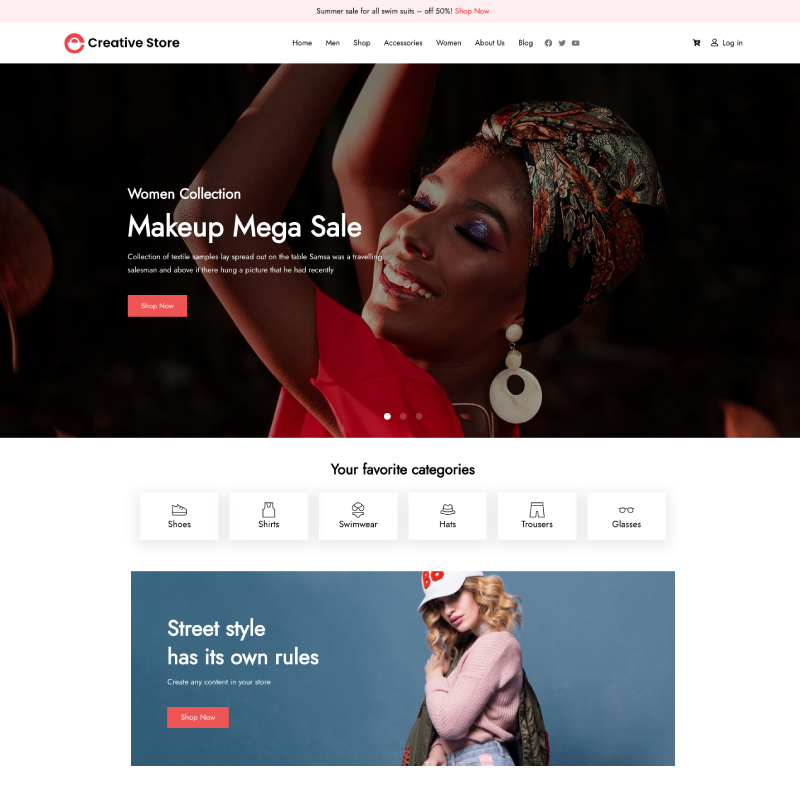 Creative Store theme screenshot