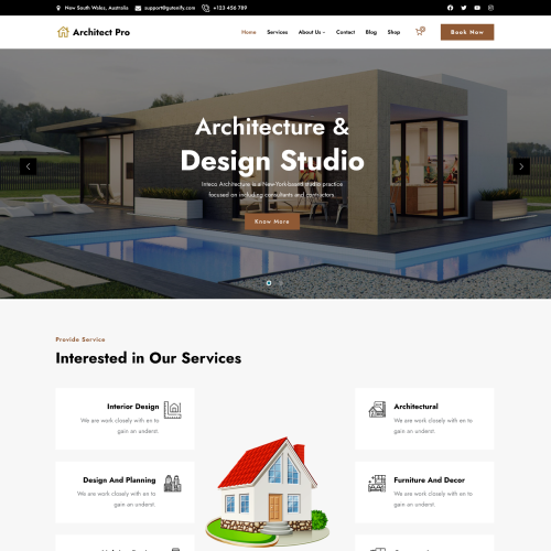 Gutenify Architect Pro theme screenshot
