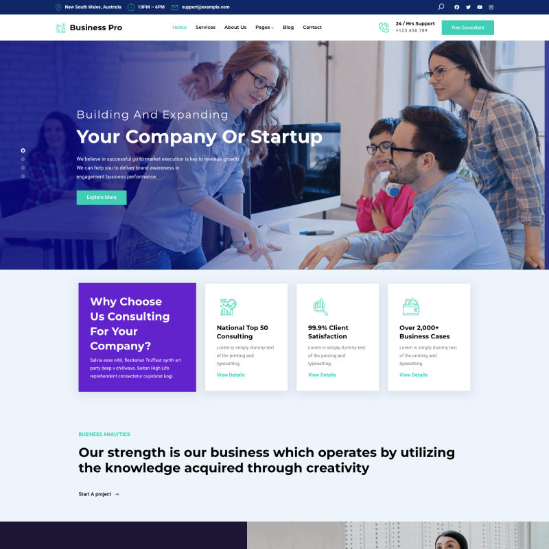 Gutenify Business Pro theme screenshot