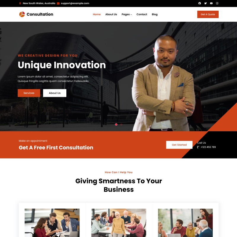 Gutenify Capital Pro theme screenshot