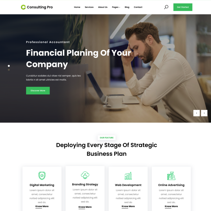 Gutenify Consulting Pro theme screenshot