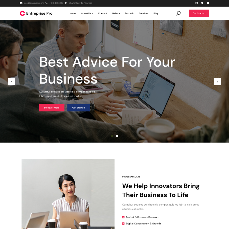 Gutenify Entreprise Pro theme screenshot