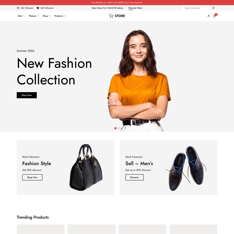 Gutenify Fashionstore Pro theme screenshot