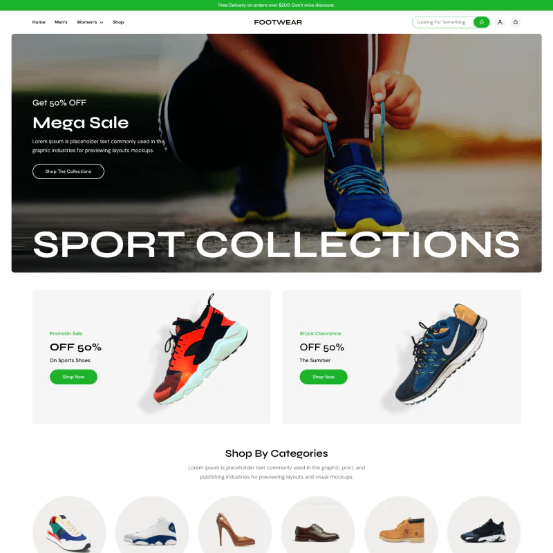 Gutenify Footwear Store theme screenshot