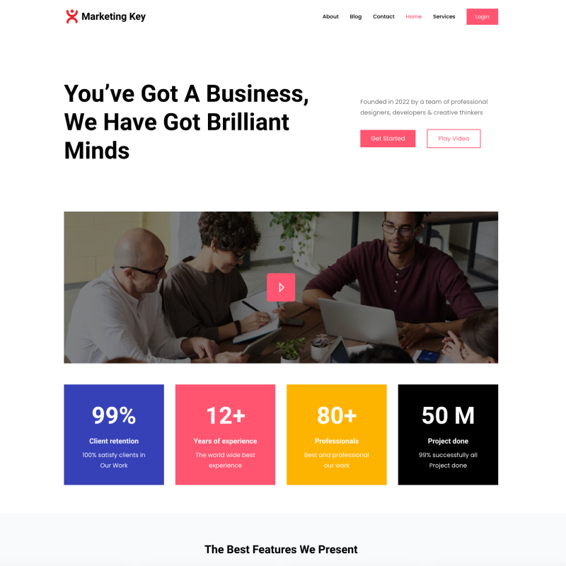 Marketing Key Pro theme screenshot