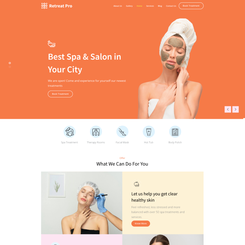 Retreat Pro theme screenshot
