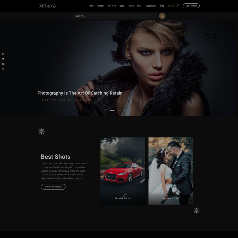 Snapshot theme screenshot
