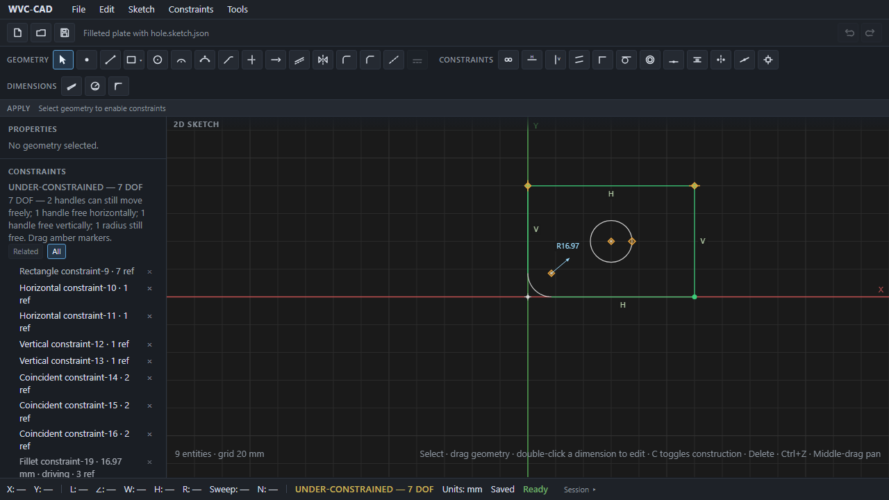 WVC-CAD canvas