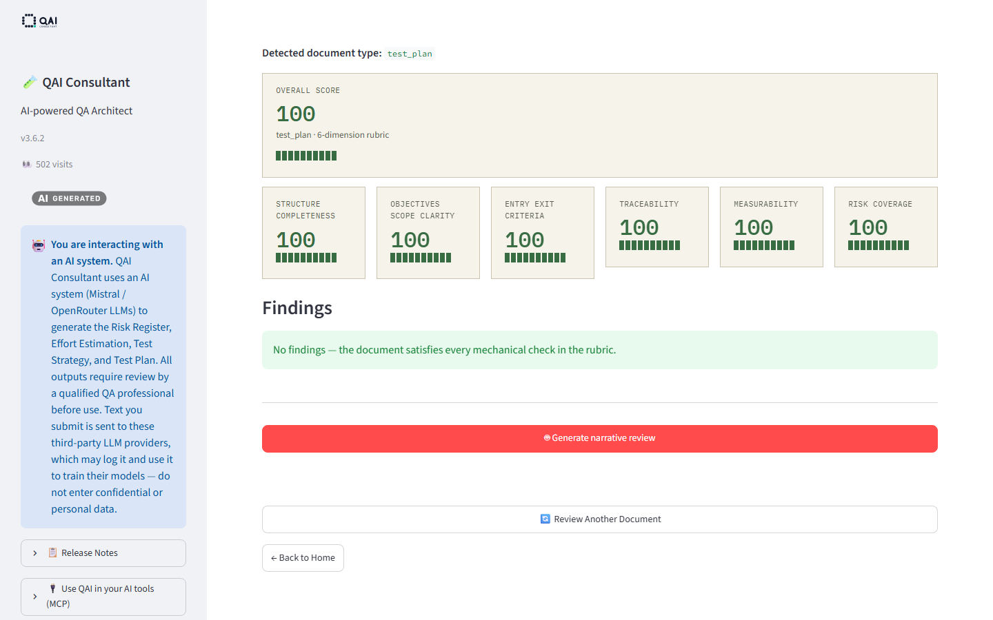 Streamlit QA Document Quality Review