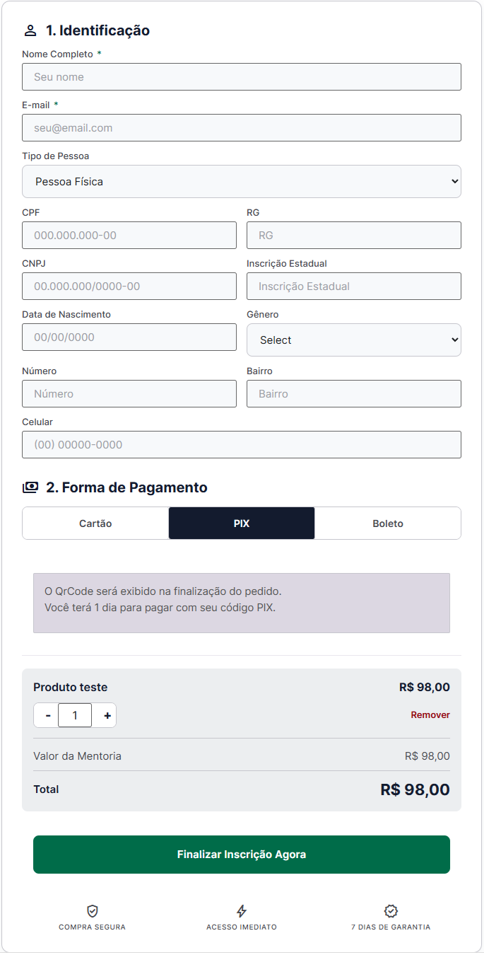 Print do Checkout GVNTRCK
