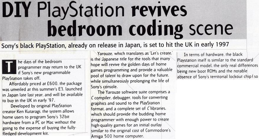 DIY PlayStation revives bedroom coding scene
