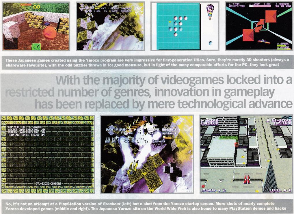  with the majority of videogames locked into a restricted number of genres, innovation in gameplay has been replaced by mere technological advance 