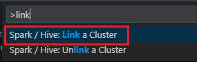 link cluster command