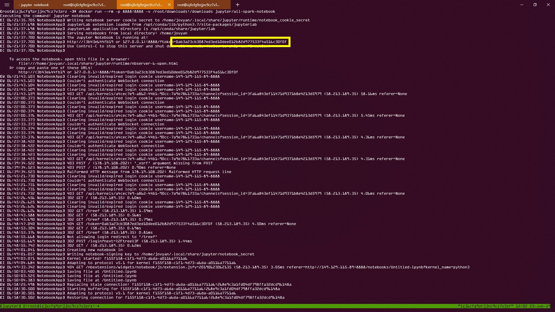 黄框框里的值就是token...话说不是写了`token=`的字样吗