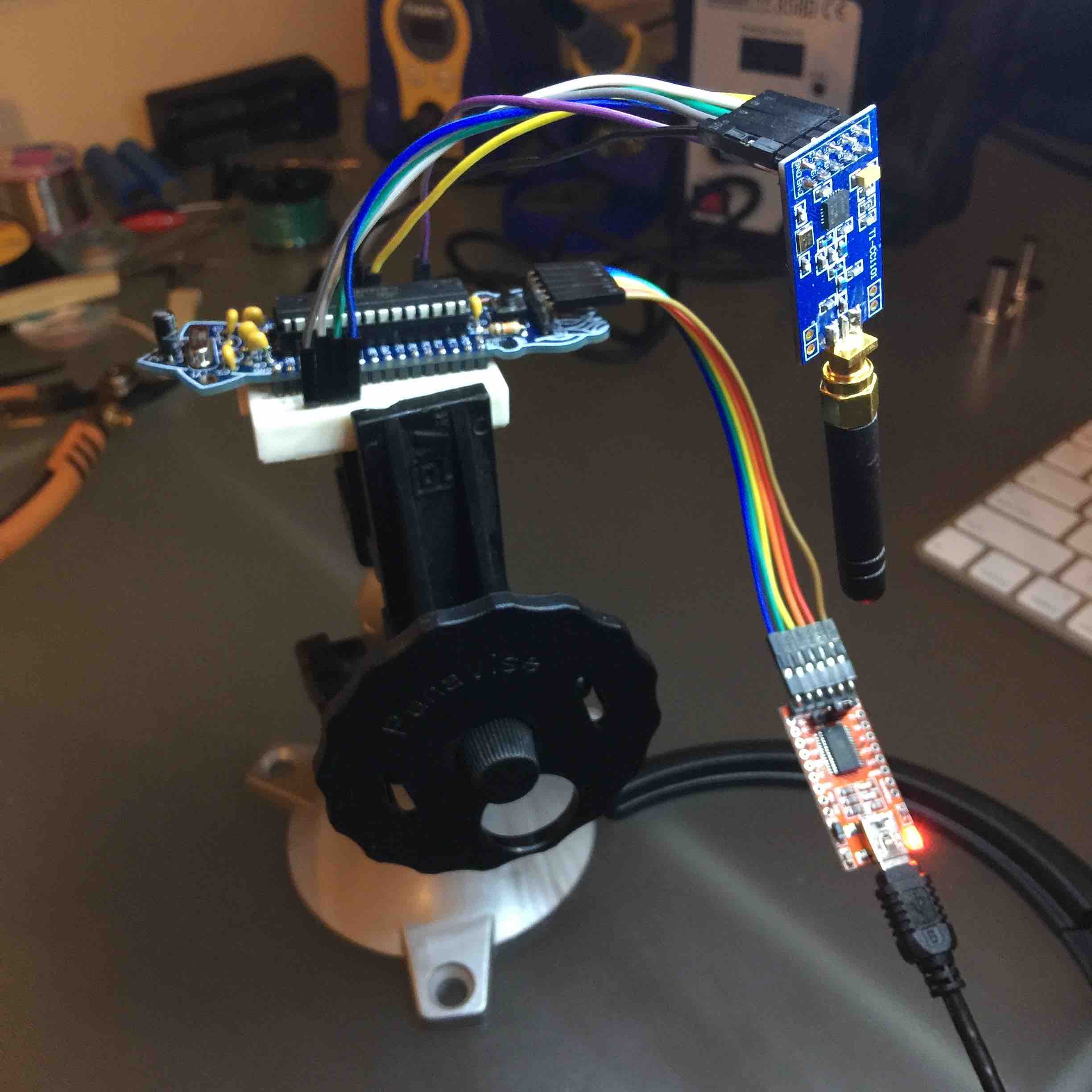 rf1101 with atmega328 from boldport and FTDI serial adapter