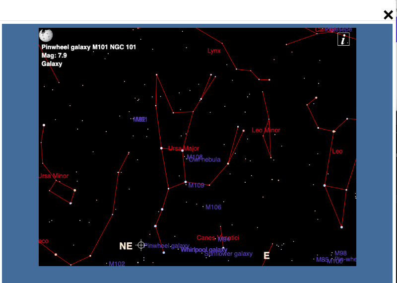 Sky map