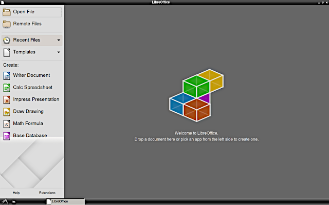 screenshot of LIbreOffice