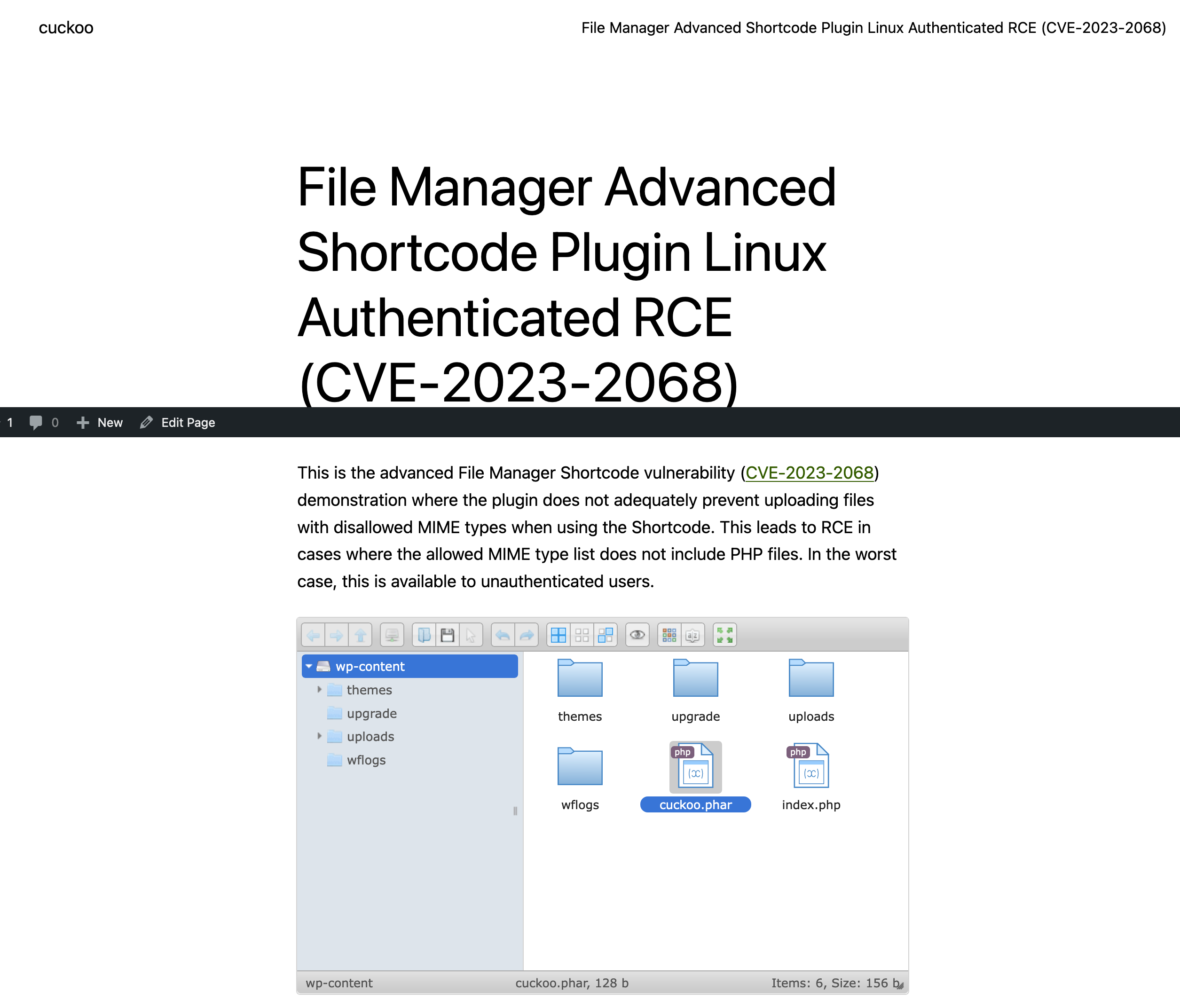 File Manager Advanced Shortcode