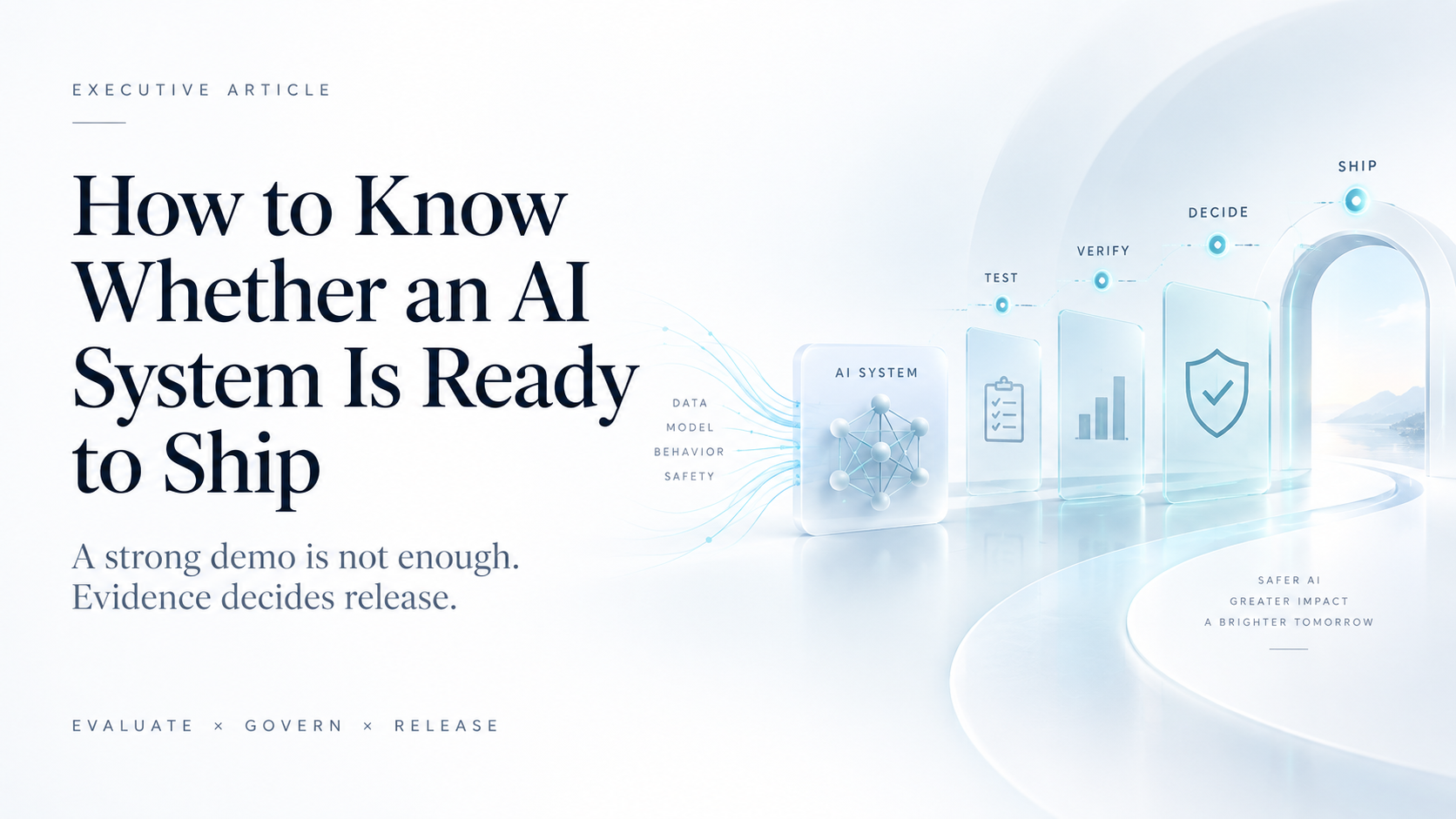 How to Know Whether an AI System Is Ready to Ship