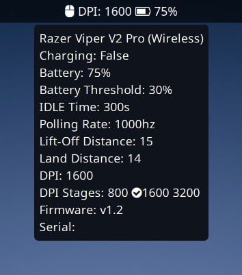 Razerctl Waybar