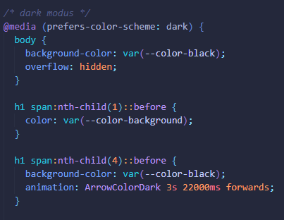 color scheme dark