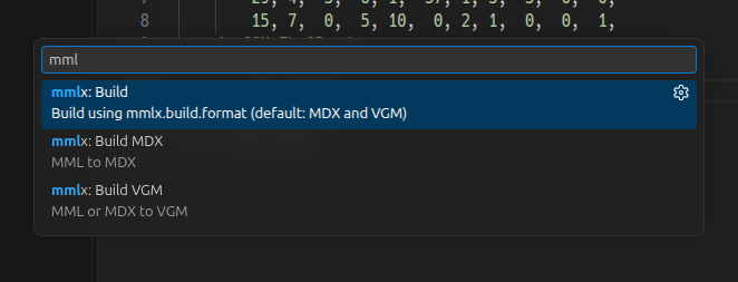 VS Code command parameter hints