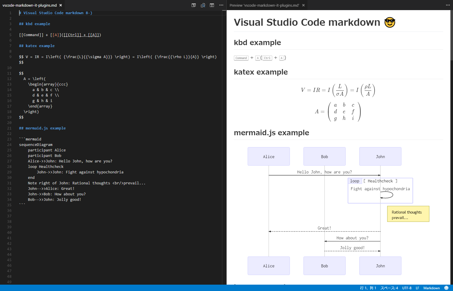 visual studio code github markdown preview