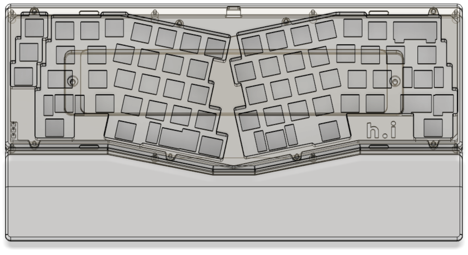 Wireframe screenshot of a Case and Wrist Rest
