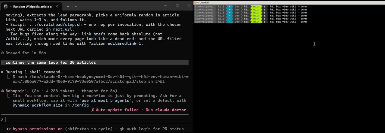 An agent testing a web application in an isolated browser