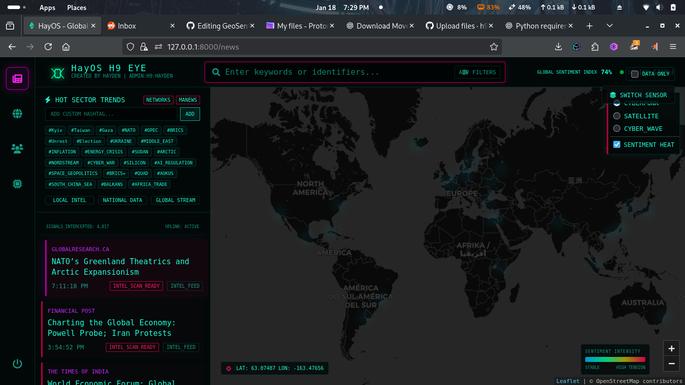 GeoSentinel Screenshot
