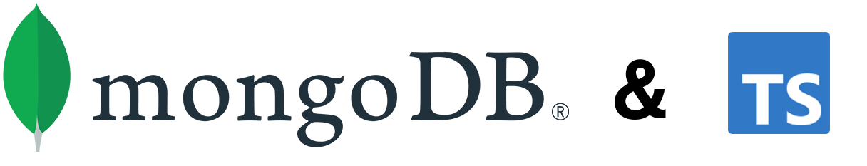 MongoDB and TypeScript logo banner