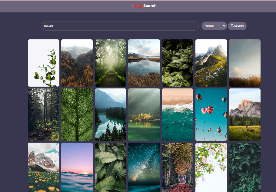 Image Search App Screenshot