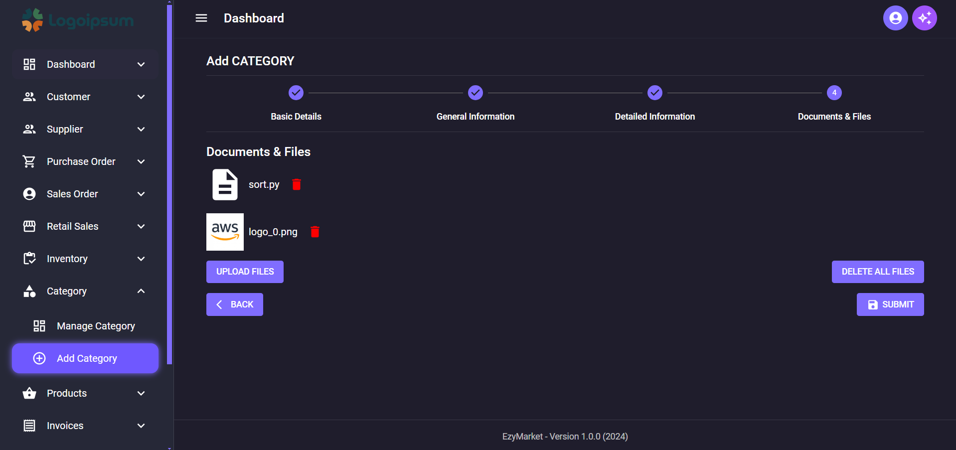 Amazon Clone Project Dynamic Form with Multi File Upload