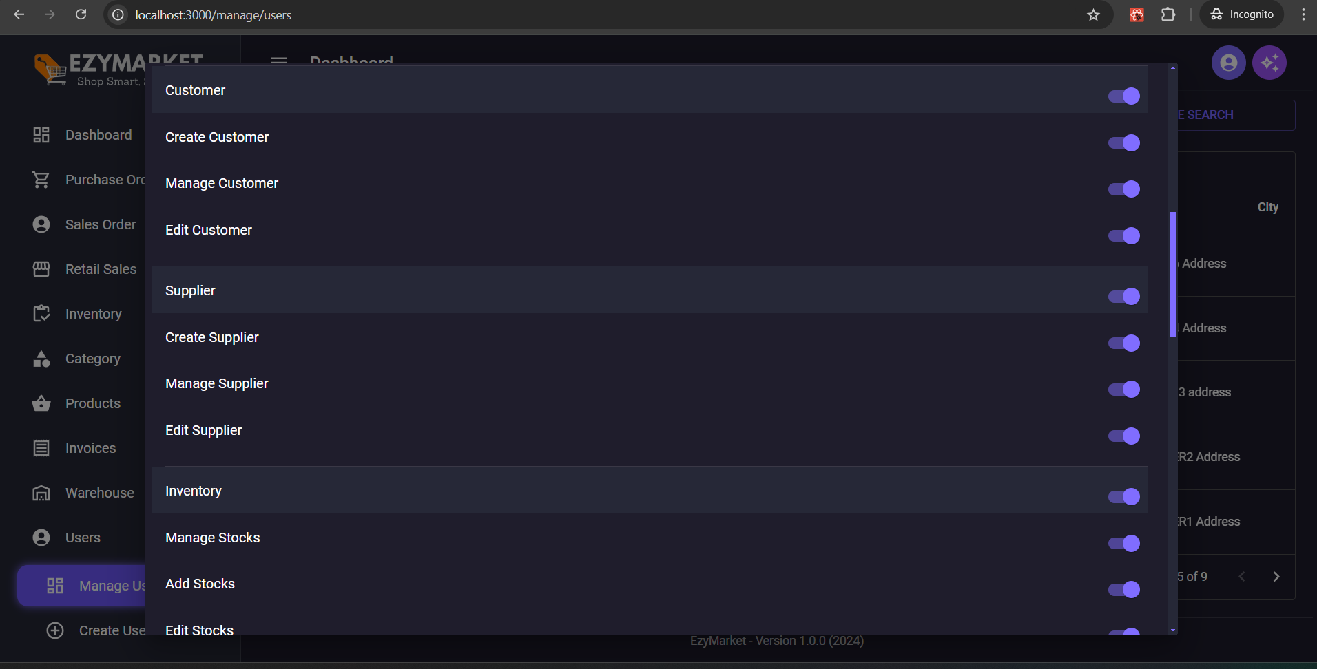 User Access Level and Module Urls Permission