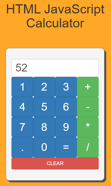 JavaScript Calculator